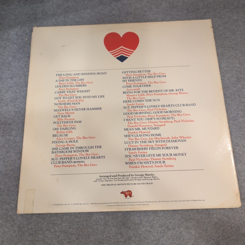 Sgt Peppers Lonely Hearts Club Band Movie Soundtrack 2LP Peter Frampton Bee Gees - Picture 3 of 9